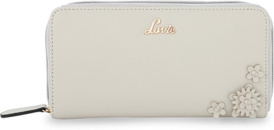 

Lavie Women Casual White Artificial Leather Wallet(5 Card Slots), Grey