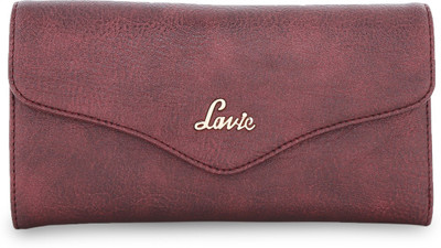 

Lavie Women Casual Maroon Artificial Leather Wallet(5 Card Slots), Red