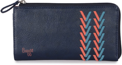 

Baggit Women Casual Blue Artificial Leather Wallet(8 Card Slots), Navy blue
