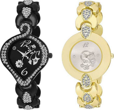 

Wanton KN001CK Profetional and atrractive diamond studded stylish watch - for girls Watch - For Girls