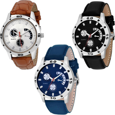 

NUBELA NB_20357 Blue Black And Brown Color Watch - For Men