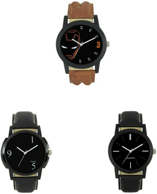 

Shree Enterprise Leather Belt (3 Psc) Watch - For Boys