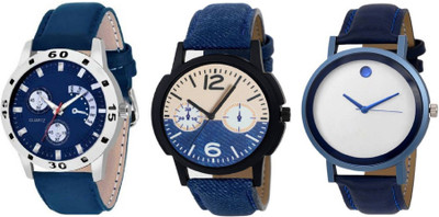 

TRUE KART ALK8075-Mens Exclusive (Casual+PartyWear+Formal) Designer Combo Watch - For Men