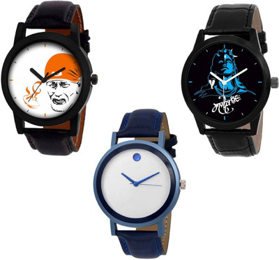 

TRUE KART ALK8119-Mens Exclusive (Casual+PartyWear+Formal) Designer Combo Watch - For Men