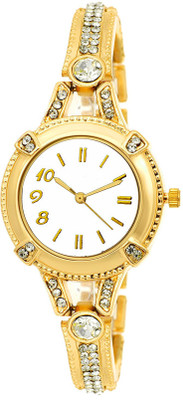 

SPINOZA 03S0012 round slim gold diamond Watch - For Girls