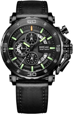 

Break BREAK-5689LBK Hybrid Watch - For Men