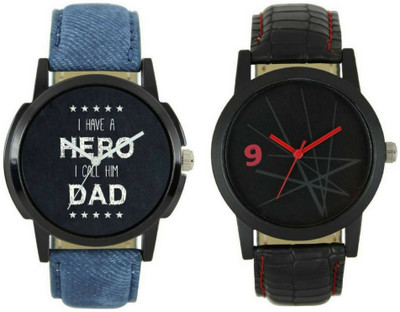 

VK SALES Lether Belt Printed Dial Watch - For Men