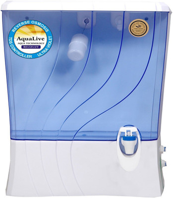 

Aqualive Antioxidant Waterlilly 10 L RO + MF Water Purifier(White)