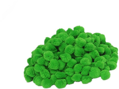 

Vardhman Pom Pom Big Wool Balls : Color Parrot Green : Pack of 50, 42 mm (4 cm) dai, Used for Art & Craft, Dresses, Room Decoration, Jewellery Making etc