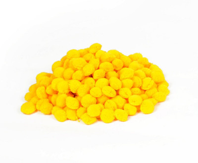 

Vardhman Pom Pom Big Wool Balls : Color Lemon Yellow : Pack of 50, 42 mm (4 cm) dai, Used for Art & Craft, Dresses, Room Decoration, Jewellery Making etc