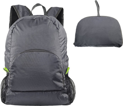 

Gadget Bucket Foldable Lightweight Waterproof Travel Backpack Bag Sports & hiking and picnic Bag color Grey 10 L Backpack(Grey)