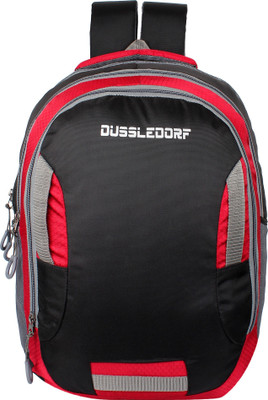 

Dussledorf Multi Color Laptop Backpack 18 L Laptop Backpack(Multicolor), Black and red