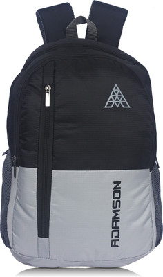 

Adamson Double Color 20 L Laptop Backpack(Black), Black and grey
