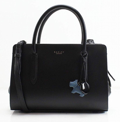 

radley London Liverpool Street Zip-top Multiway Medium Satchel Sling Bag(Black, 5 L)
