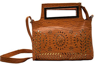 

bagwa Ethinic Sling Bag(Brown, 2 L)
