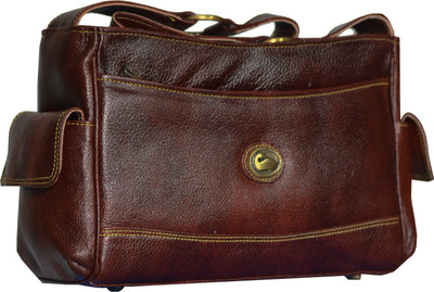

GenWayne Leather Shoulder Bag for Women Multipurpose Bag(Brown, 12 inch)