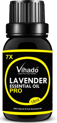 

VIHADO Lavender Pure Essential OiL 7x PRO - 18gm (Pack of 1)(18 ml)