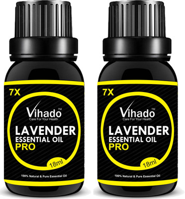 

VIHADO Lavender 100% Pure Essential Oil (18 gm) (Pack of 2)(18 ml)