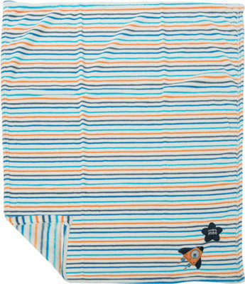 

MeeMee Striped  Crib Baby Blanket(Cotton, Orange
