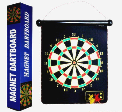 

QUINERGYS ® Extra Large Magnetic Desktop Dart Board With 2 Magnetic Darts Office Desk Toys 21 inch Dart Board(Multicolor)