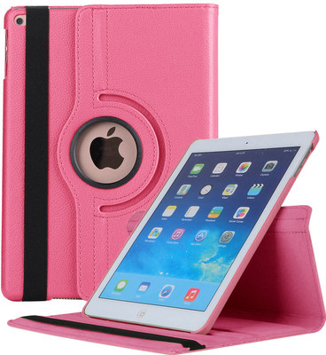 Robustrion Flip Cover for Apple iPad 5th Gen 9.7 inch, Apple iPad Air 9.7 inch, Apple iPad 6th Gen 9.7 inch, Apple iPad 9.7 inch(Pink, Cases with Holder)
