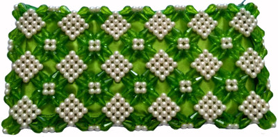 

Rosy Casual, Party Green Clutch