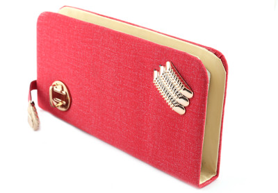 

T Square Casual Red Clutch