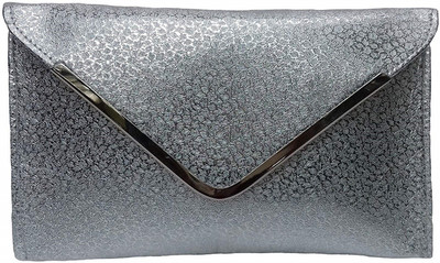 

BLITHESOME Party, Casual Silver Clutch