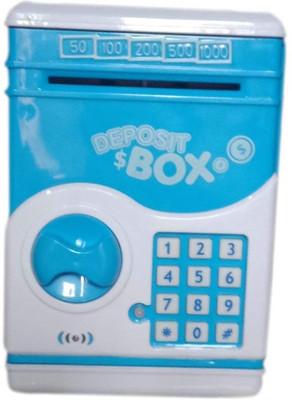 

Kanchan Toys Atm Machine Coin Bank For Kids Coin Bank(Blue)