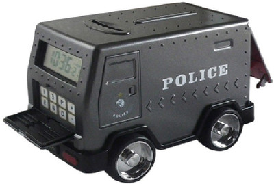 

Bubble Hut Cash Truck With Alarm Coin Bank(Black)