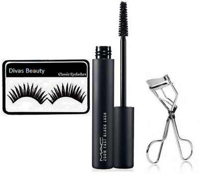 

divas beauty eyelashes &Mac Zoom Lash Mascara & Eyelashes Curler(Set of 3)