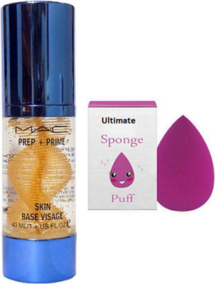 

Ultimate Sponge Puff & Mac Prep+Prime Skin Base Visage Face Primer 40ml(Set of 2)