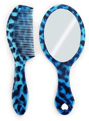

AASA Combo Of Hair Comb And Handheld Mirror For Makeup Use(Set of 2)
