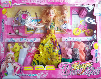 

KITI KITS Beautiful Doll Set(With Changing Cloth & ACCESSORISE)(Multicolor)