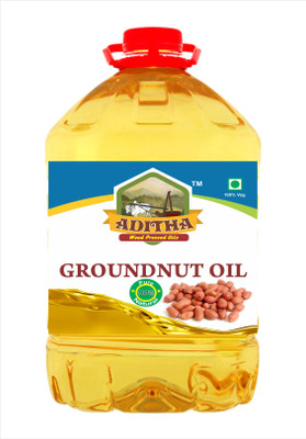 

Aditha Cold Pressed Groundnut Oil Plastic Bottle(5 L)