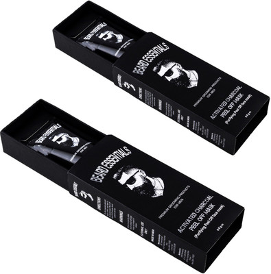 

Beard Essentials Activated Charcoal Peel Off Mask Removes Blackheads Deep skin cleansing For Unisex- 60gm -Pack Of 2(120 ml)
