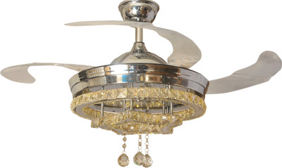 

HANS LIGHTING HLF.RC.8048 4 Blade Ceiling Fan(Silver, Pack of 1)