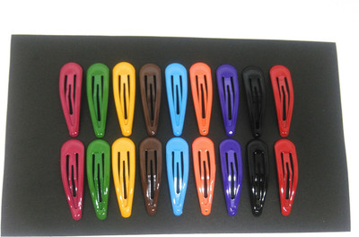 

Khubsurat Tic-Tac Metal Hair Clips for Girls & Women, Set of 9 Pairs Different Colors, Imported, Smooth Finish Tic Tac Clip, Hair Clip(Multicolor)