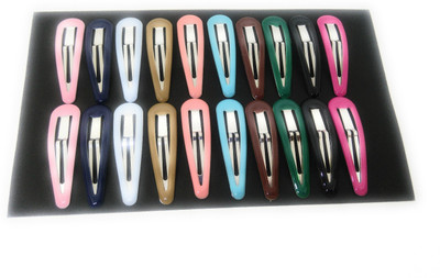 

Khubsurat Tic-Tac Metal Hair Clips for Girls & Women, Set of 10 Pairs Different Colors, Made of Steel, Imported, Smooth Finish Tic Tac Clip, Hair Clip(Multicolor)