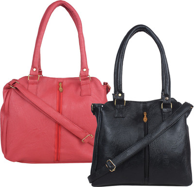 

Fillincart Messenger Bag(Pink, Black), Black;pink