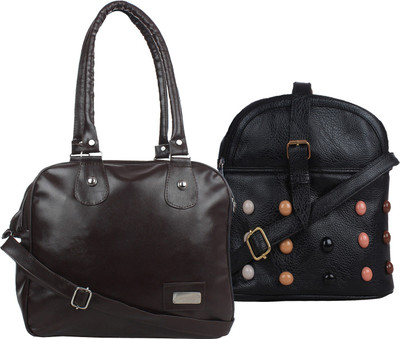 

Fillincart Messenger Bag(Brown, Black), Black;brown