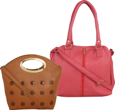 

Element Cart Shoulder Bag(Brown, Pink)