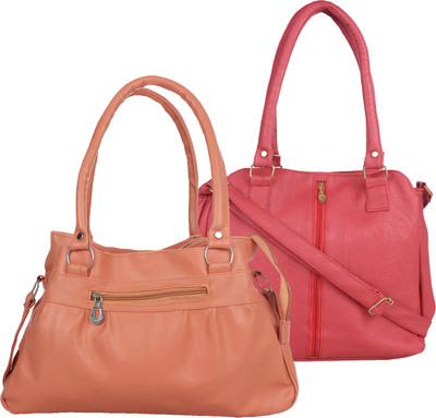 

Fillincart Messenger Bag(Tan, Pink), Pink;tan