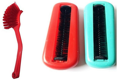 

Arisers SET of 2 Magic Cleaning Roller Brush for bedsheet, sofa, carpet, car seats AND get free 1 SINK CLEANER BRUSH Cleaning Brush