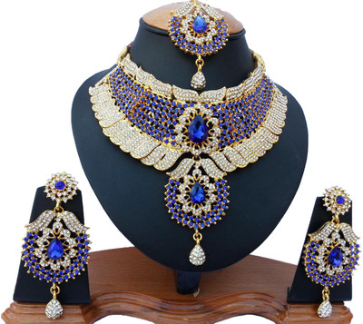 

Finekraft Alloy Jewel Set(Blue)
