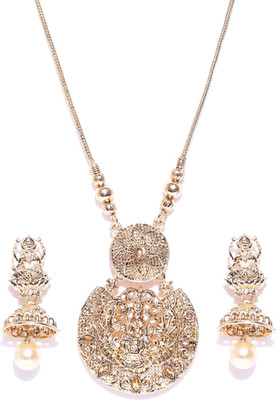 

Dhruvi Zinc Jewel Set(Gold)