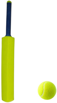 

Foricx Heavy Quality New Plastic Cricket Bat Parrot Green with One Free Tennis Ball Size: 5 Cricket Kit