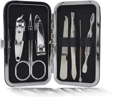 

OXGENTA ® 6 in 1 Stainless Steel Pedicure & Manicure Set Nail Clippers Cleaner Cuticle Grooming Kit(115 g, Set of 6)