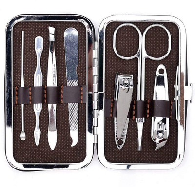 

OXGENTA ™ 6pcs Stainless Steel Nail Care Personal Manicure & Pedicure Set ,Nail Clippers Scissors Travel & Grooming Kit Tool(118 g, Set of 6)