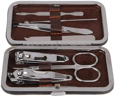 

OXGENTA ® Manicure Set, Stainless Steel Nail Clipper Set with case, Personal Pedicure Kit for Women Men Girls(131 g, Set of 6)